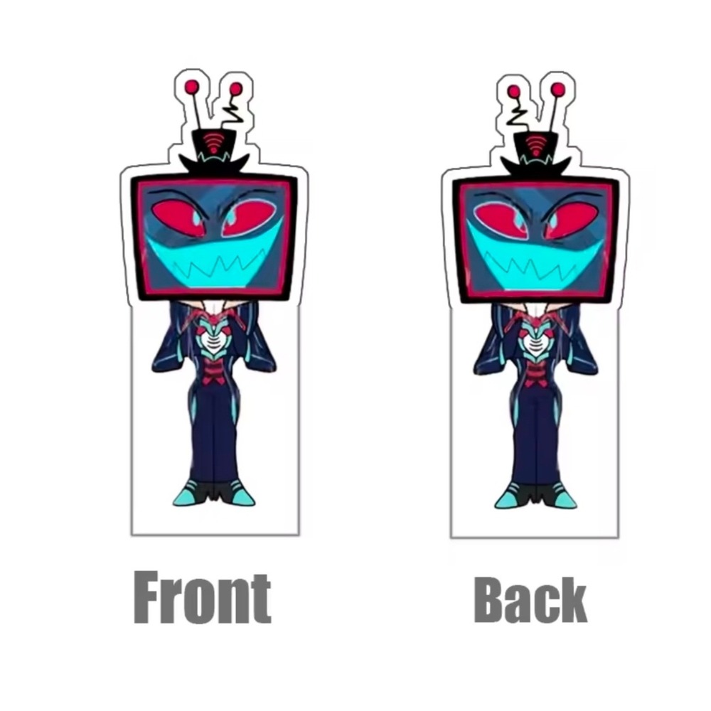 Vox Phone Peeker! Hazbin‎ Hotel Lucifer Acrylic Phone Computer Buddy NEW - Picture 3 of 5